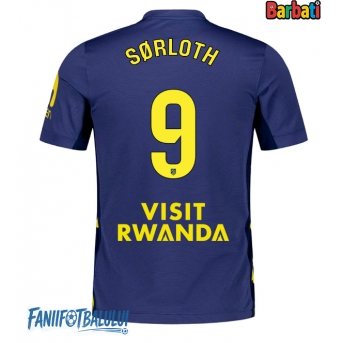 Atletico Madrid Alexander Sorloth #9 Tricou Fotbal Replică 2025-26 Barbati Deplasare